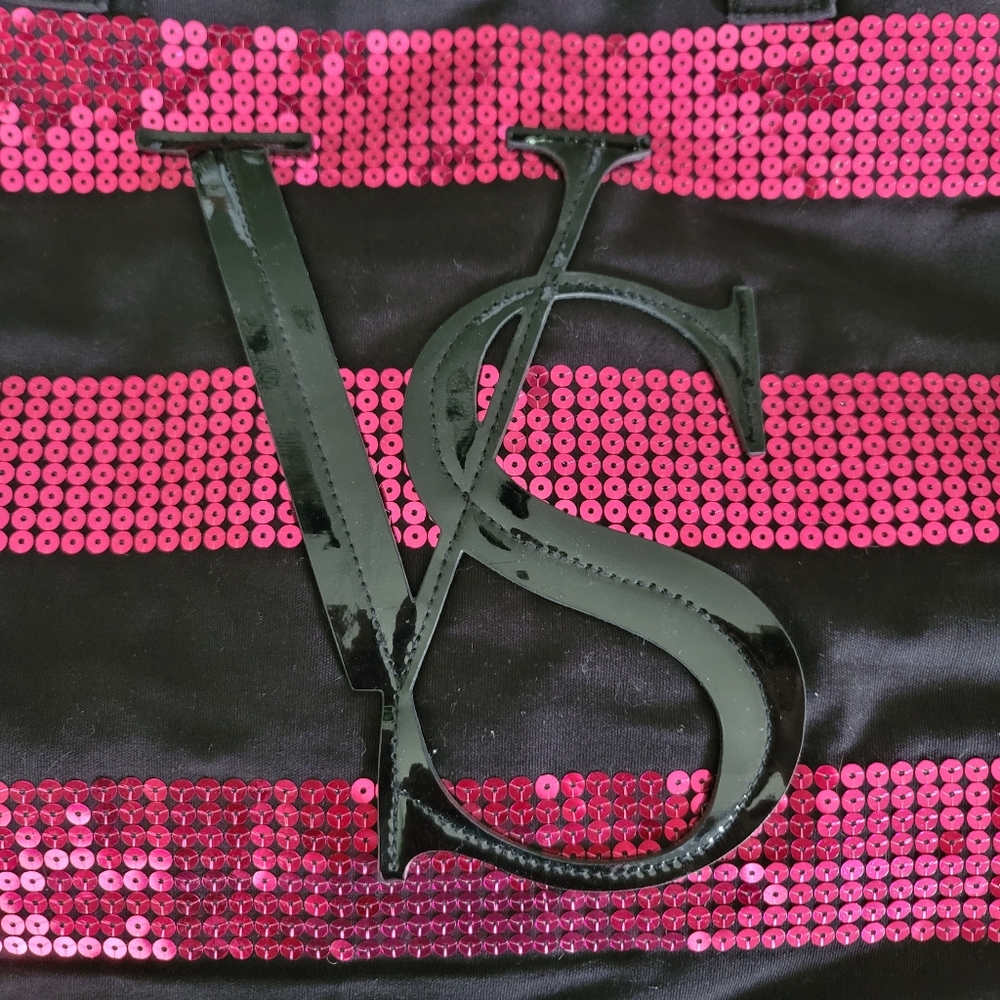 VICTORIA'S SECRET Pink Sequins Tote Bag